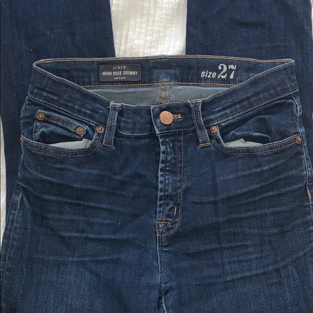 J crew high rise skinny